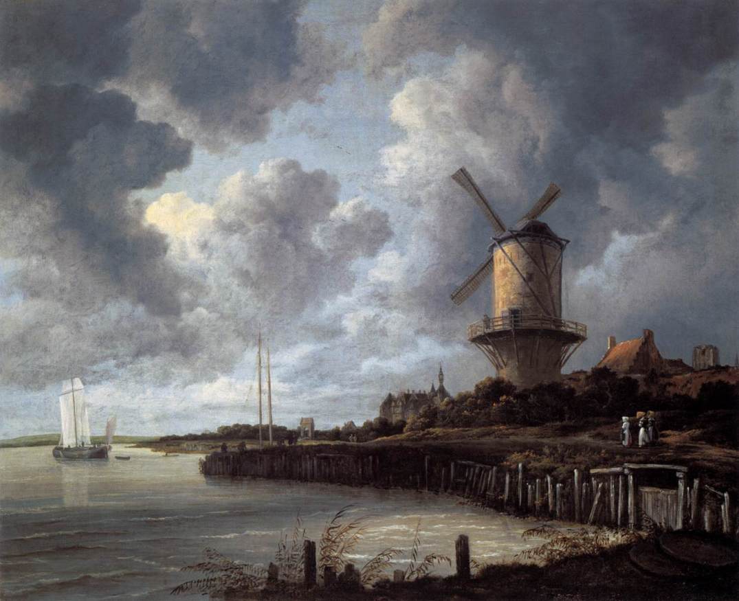 El molino de Wijk bij Duurstede (1670), de Jacob Ruisdael..jpg